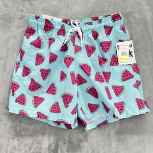 Trunks Surf & Swim Co Swim Trunks Mens Medium Watermelon All Over Swimwear Beach
